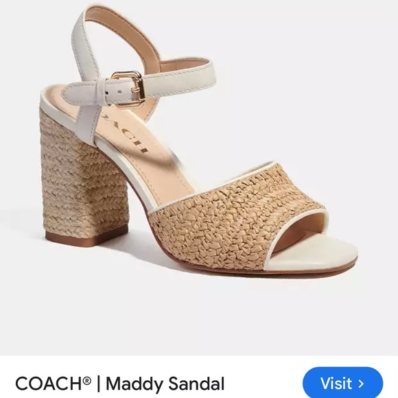 Coach Mandy Sandal Heels size 10 - Picture 1 of 12
